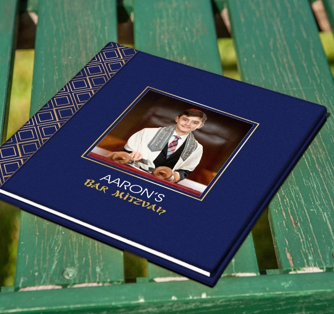 Portada del libro de fotos de Bar Mitzvah