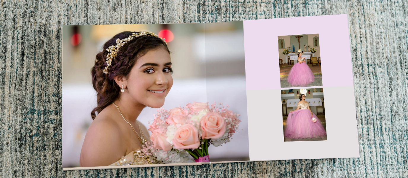 Libro de fotos personalizado de Quinceañera