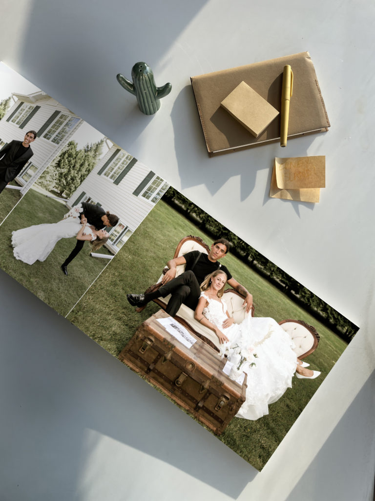 Layflat Wedding Album in Timeless Theme